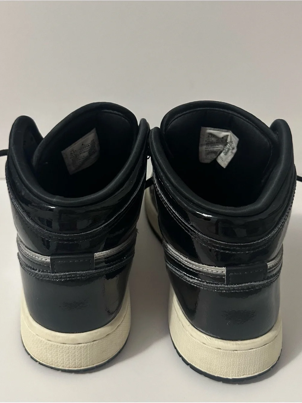 Jordan Kids' Black and Silver High-Top Sneakers with Gold Jumpman